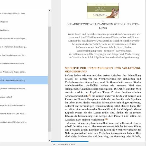 ebook auf Kindle-App für Computer