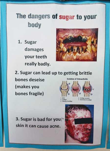 Health promotion messages in school - demonizing sugar