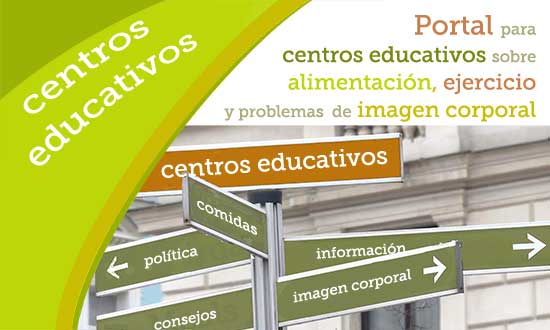 Portal para centros educativos sobre alimentación, ejercicio y problemas de imagen corporal